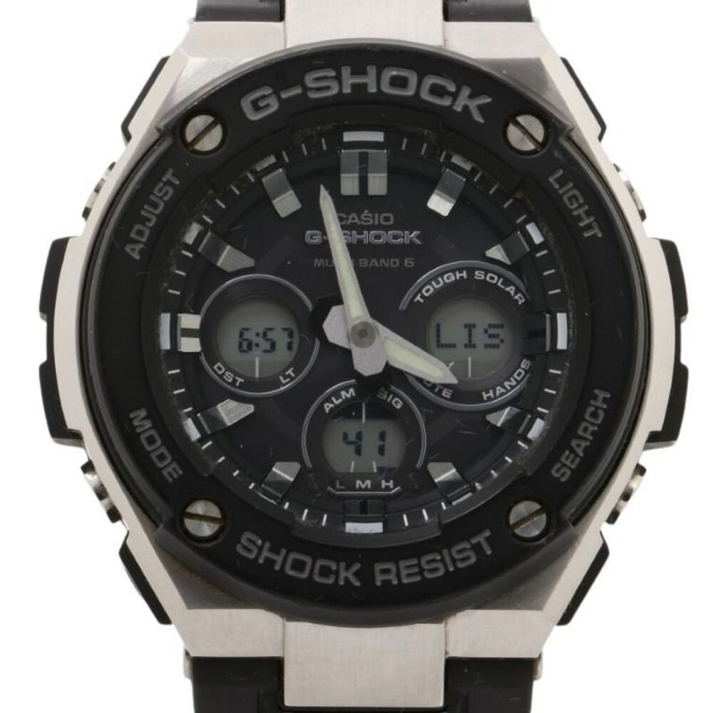 CASIO G-SHOCK G-STEEL Mid Size Series GST-W300-1AJF Black Stainless Steel Res...